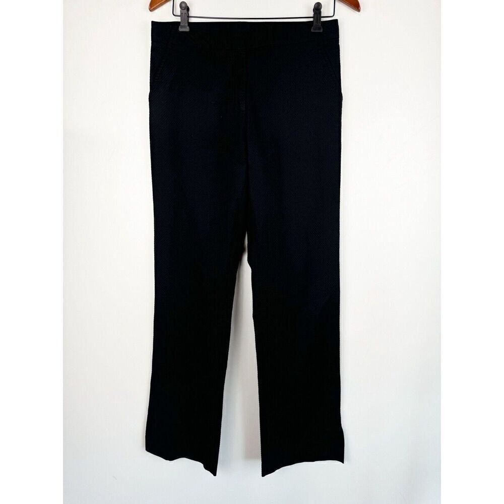 Vintage Lilly Pulitzer Textured Black Straight Leg Pants Preppy Sz 8